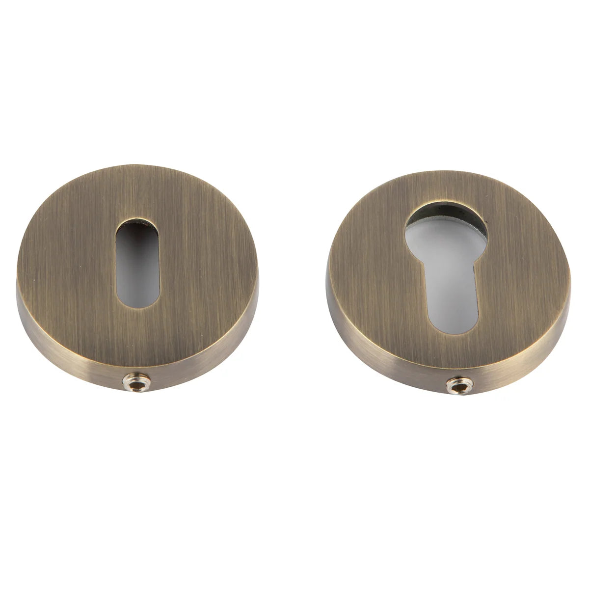 Bocallave rond ovale et poire en zamak finition cuir mat ø52 mm pour portes