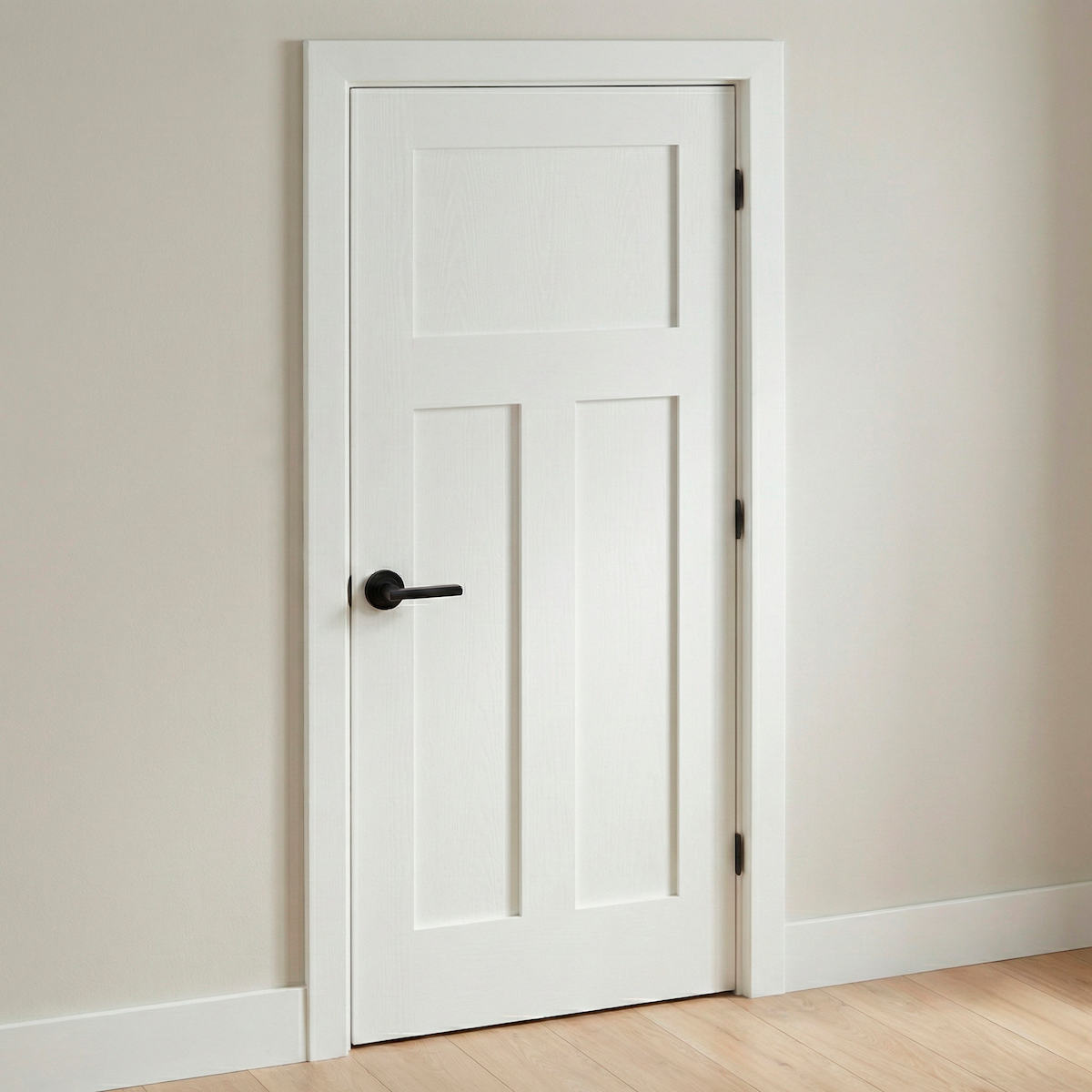Poignée de porte modèle Rental 530 en aluminium avec rosace ronde finition noire