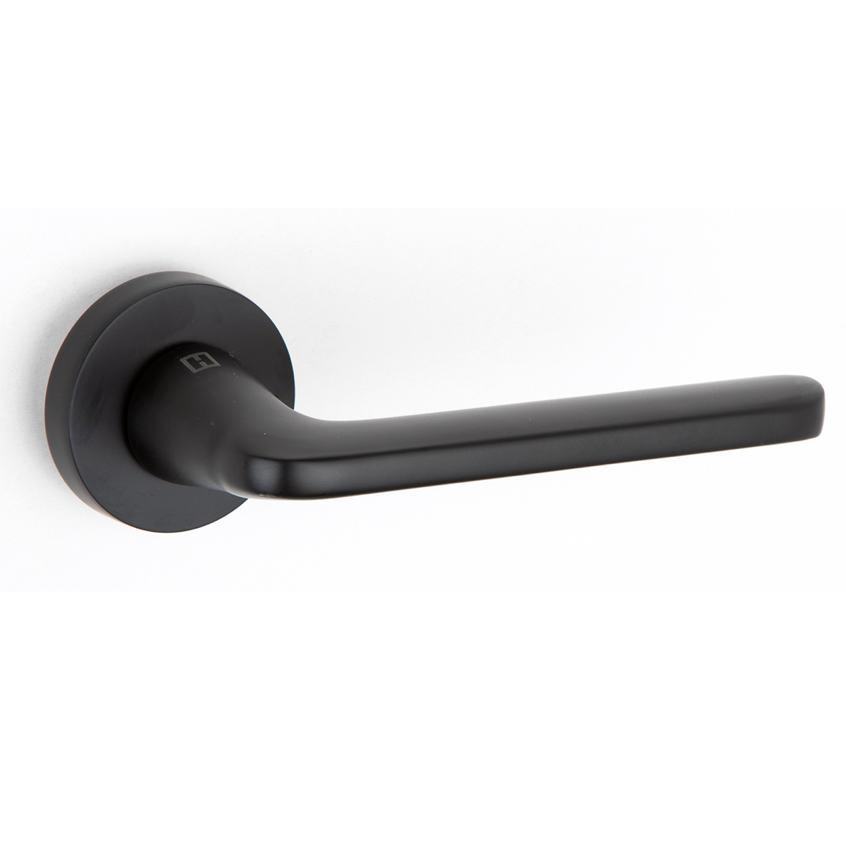 Poignée rosace ronde en aluminium RS-310 noire