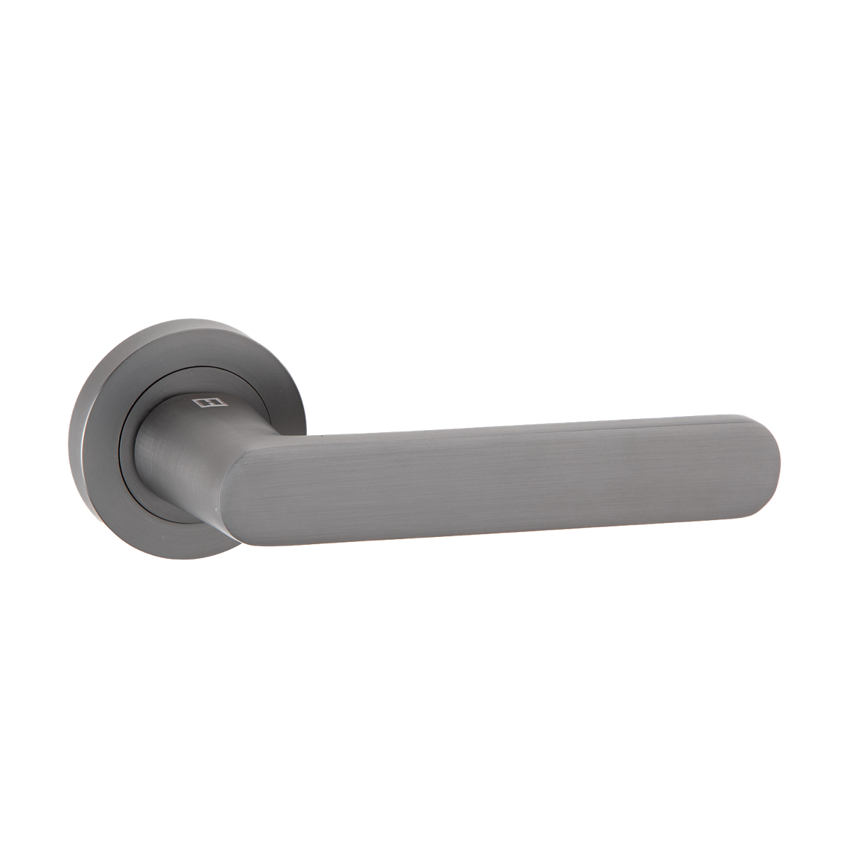 Poignée rosette ronde en aluminium R-210 graphite