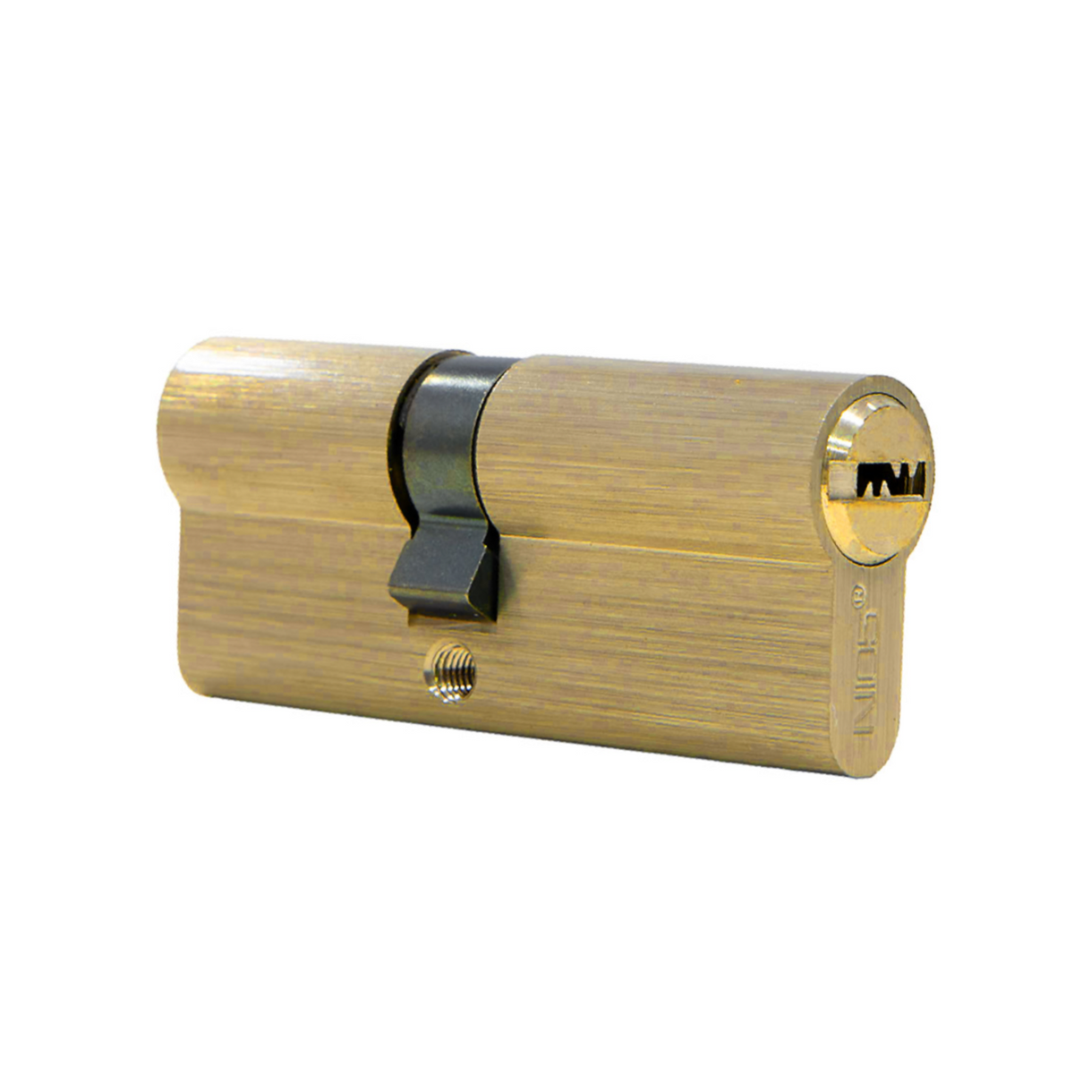 Cylindre de serrure 30x40 laitonné de sécurité moyenne avec panneton long pour portes