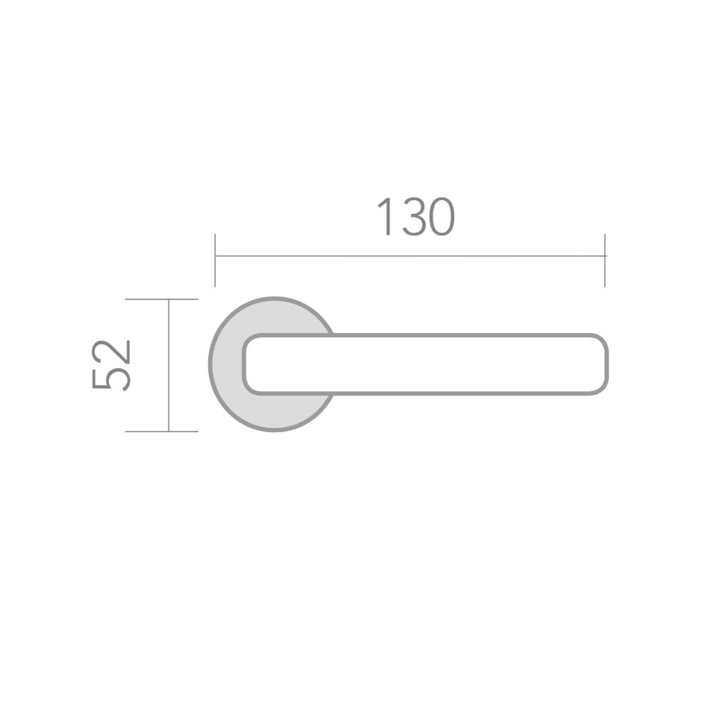 Medidas de manilla dorada con roseta redonda modelo 601