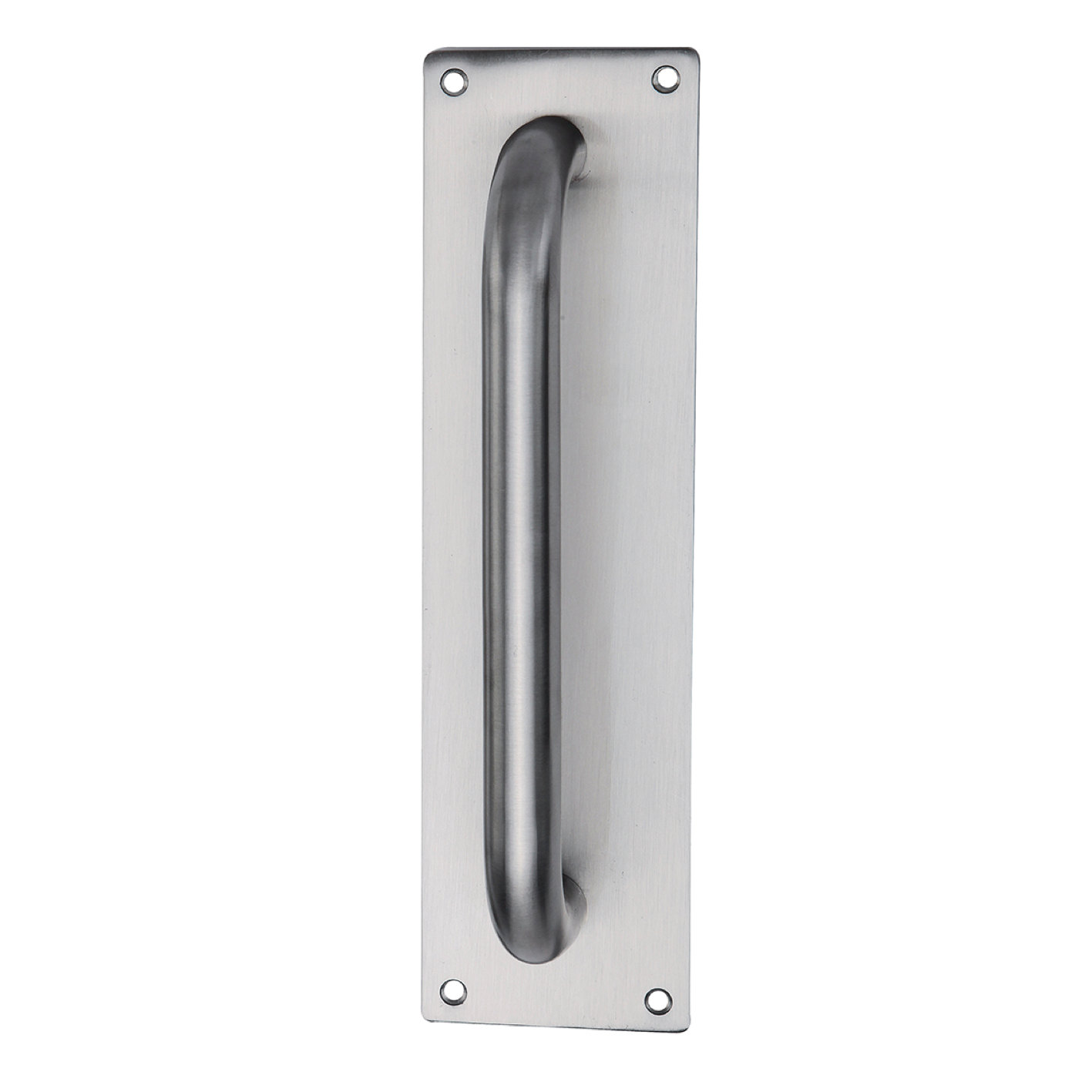 Béquille de porte avec plaque rectangulaire en acier inoxydable modèle '034'