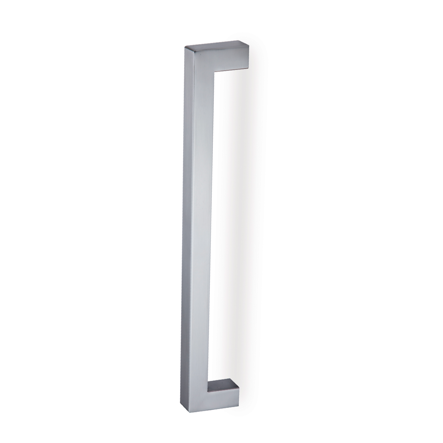 Bâton de maréchal carré en acier inoxydable pour bois et verre 400mm entraxe et 20mm d'épaisseur