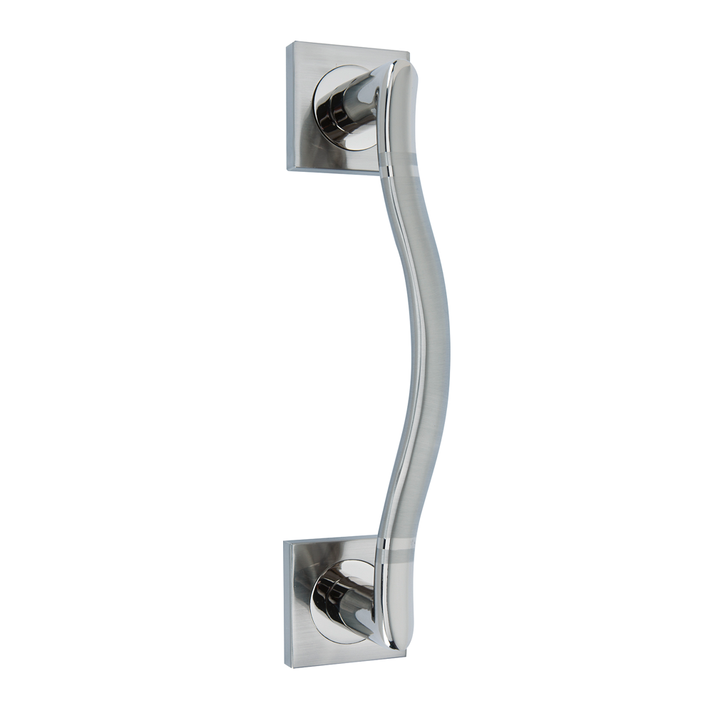Manillon en zamak avec rosace carrée en finition nickel combiné modèle 234
