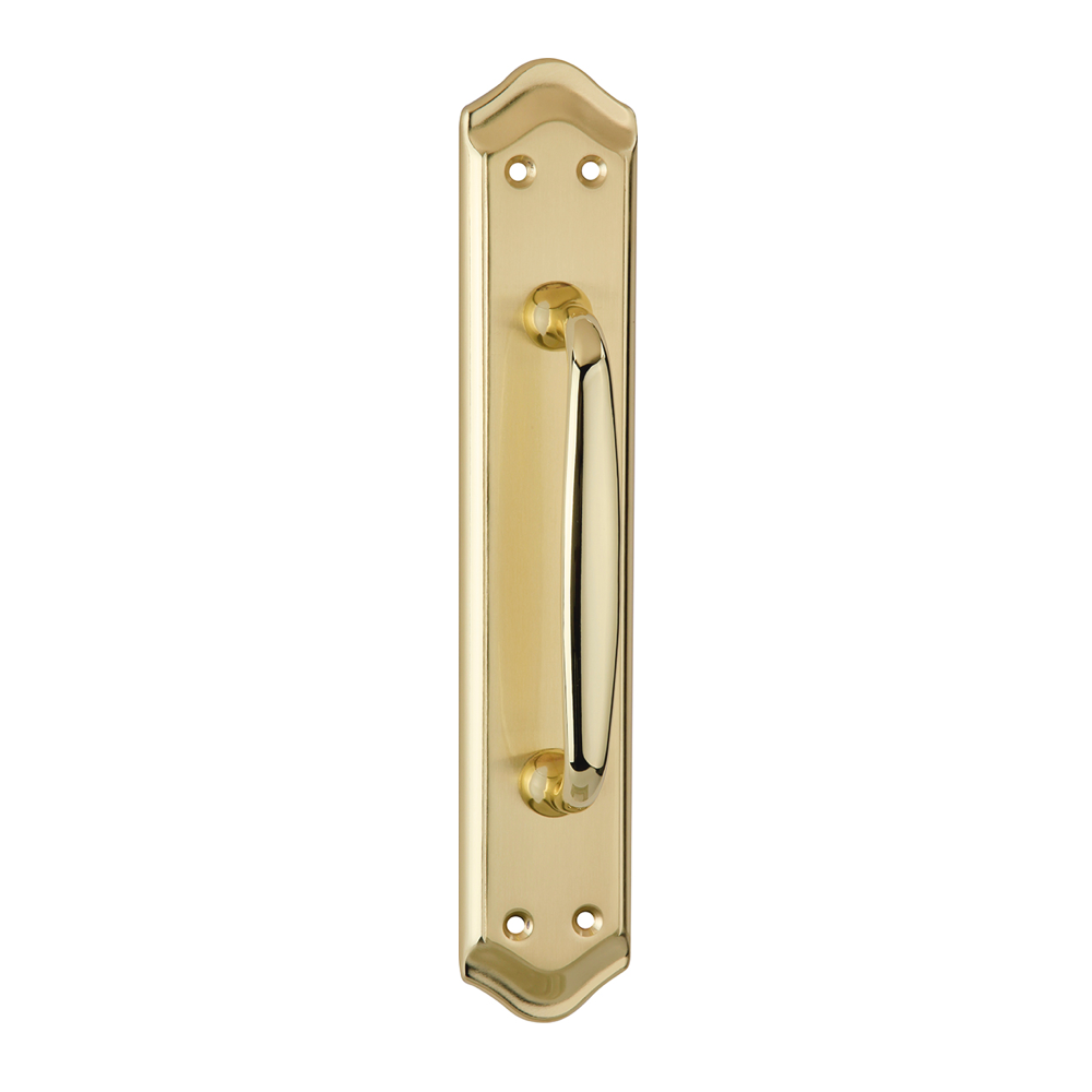 Béquille centrée avec plaque courbée modèle 884 finition polie satinée