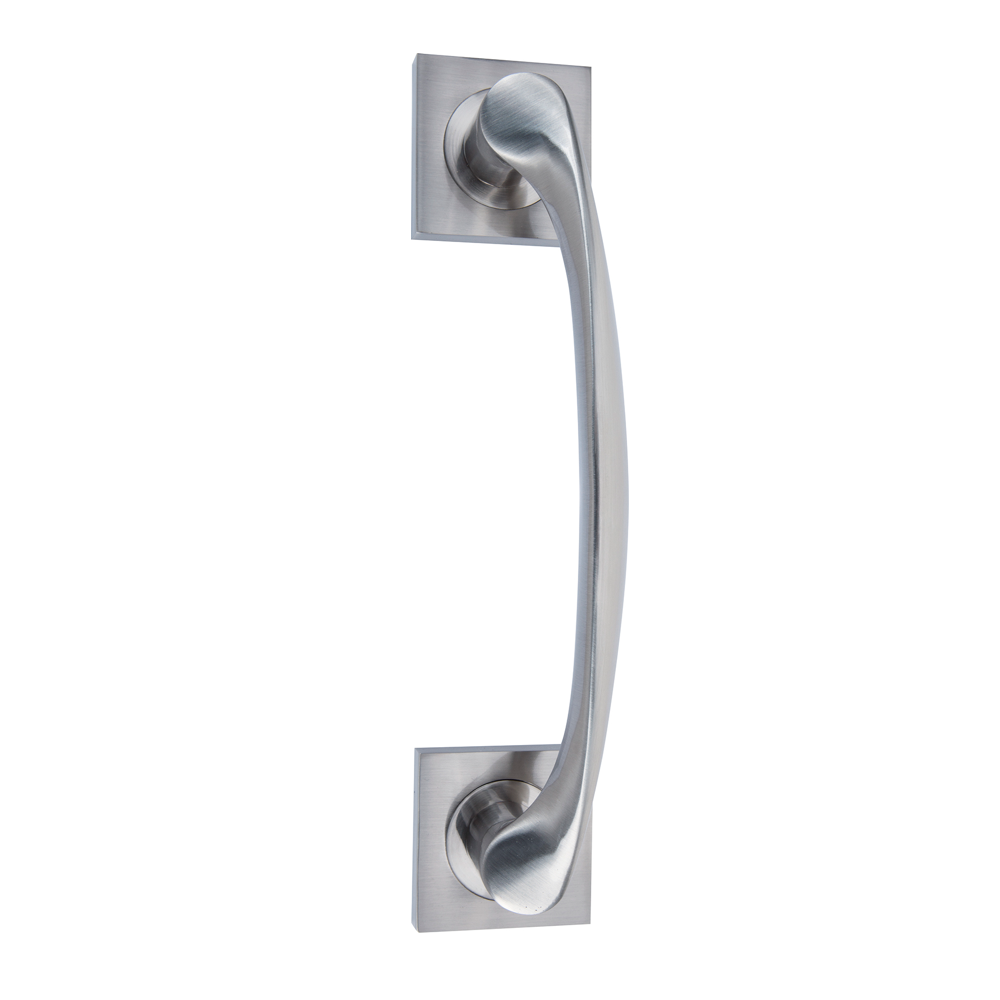 Poignée de porte coulissante vague avec rosace carrée modèle 130A