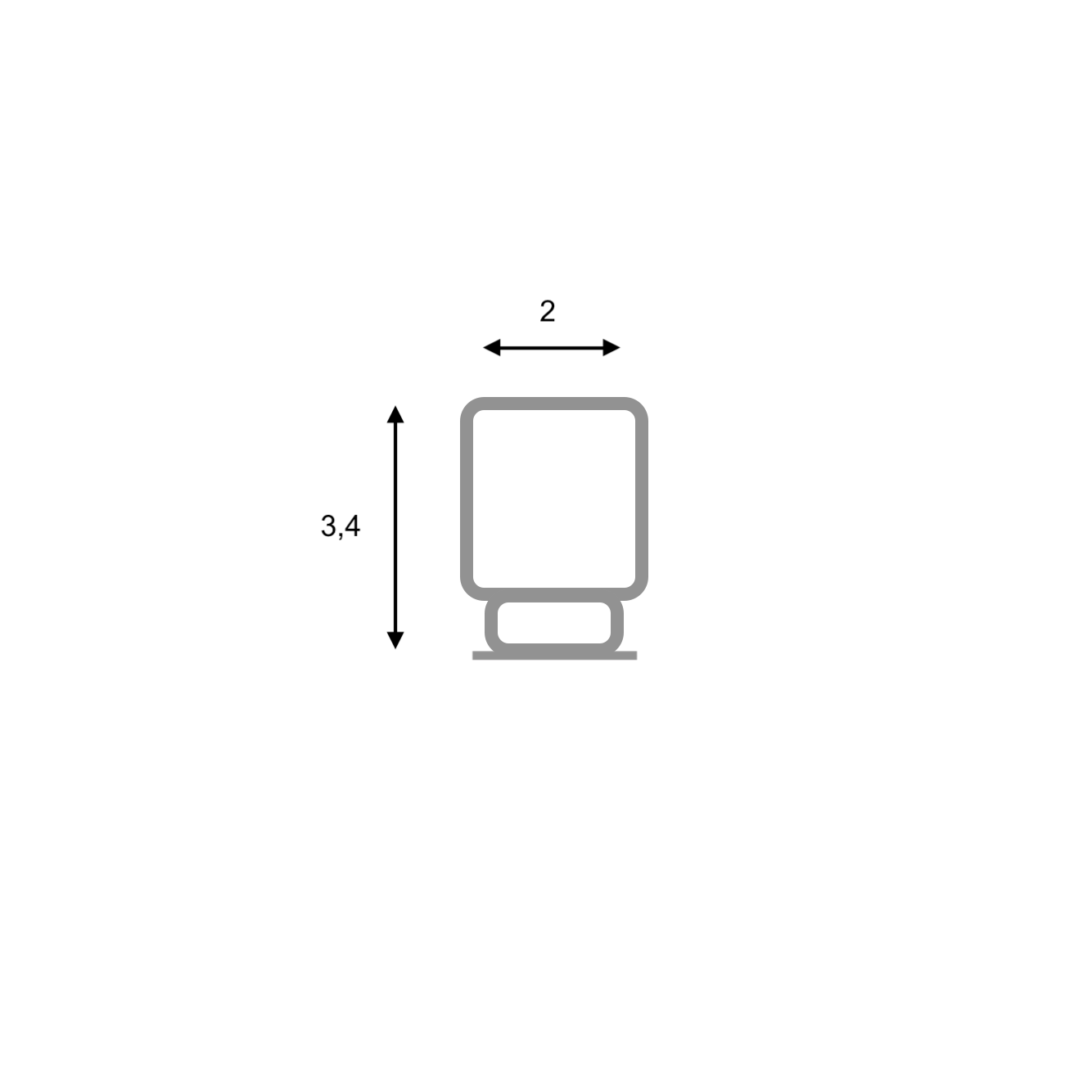Petit bouton cylindrique en acier inoxydable avec col pour meubles et armoires