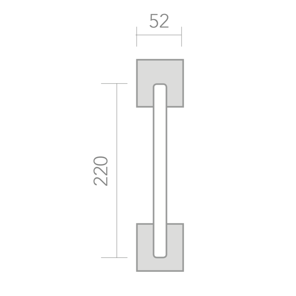 Béquille de porte en zamak finition nickel combiné bicolore avec rosace carrée '324'
