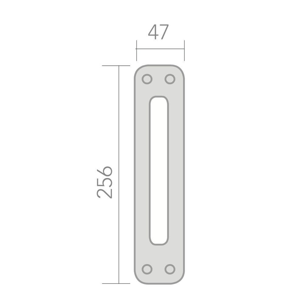 Béquille sur plaque ovale finition or satiné modèle 890 pour portes