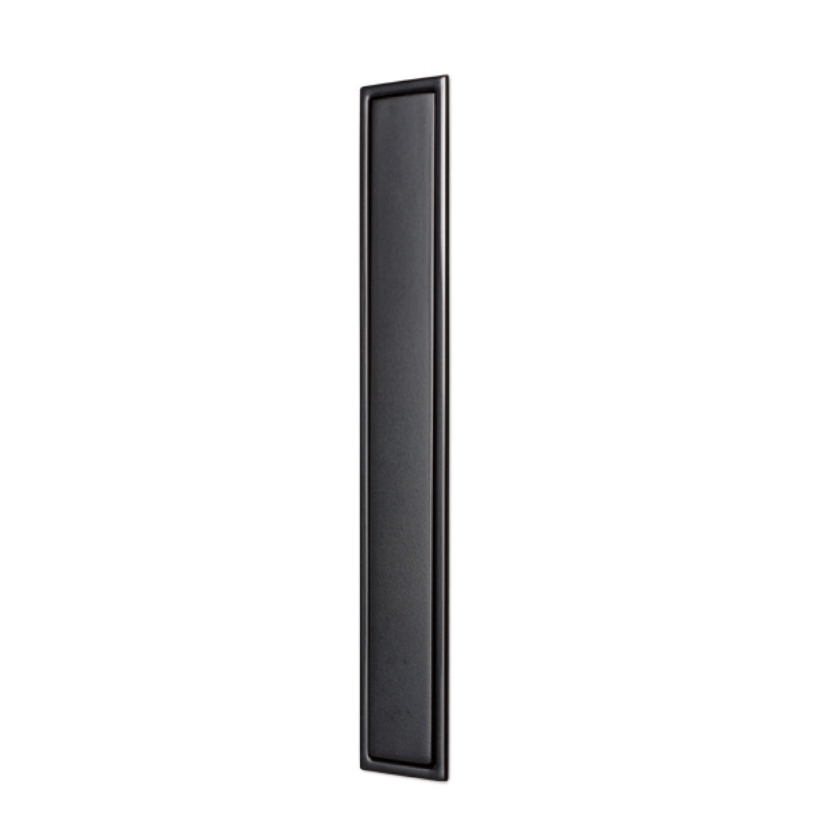 Poignée cuvette rectangulaire Clos noire de 160 mm de hauteur pour portes coulissantes