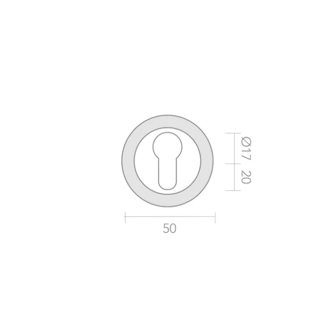 Bouton à douille ø50
