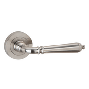 Béquille rosace ronde en aluminium R-410 nickel satiné
