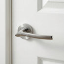 Béquille Dana avec rosace ronde en aluminium pour portes