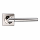Poignée Macha en aluminium avec rosace carrée finition nickel combiné