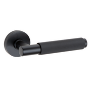 Bouton de porte rond en Zamak noir RS-510