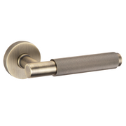 Poignée rosace ronde en Zamak RS-510 cuir