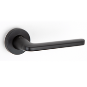 Poignée rosace ronde en aluminium RS-310 noire