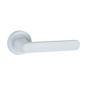 Plaque ronde en aluminium R-210 blanc avec poignée