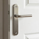 Béquille avec plaque ovale finition nickel satiné pour portes modèle « 6431 »