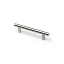 Poignée de meuble et placard tubulaire en acier inoxydable entraxe 96 mm