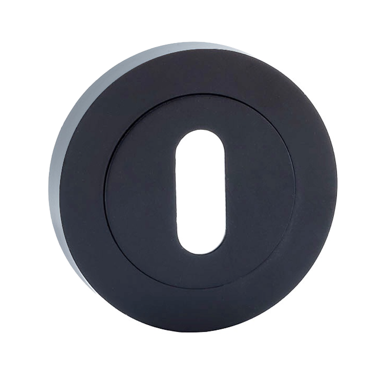 Béquille de porte ronde et ovale finition noire pour portes