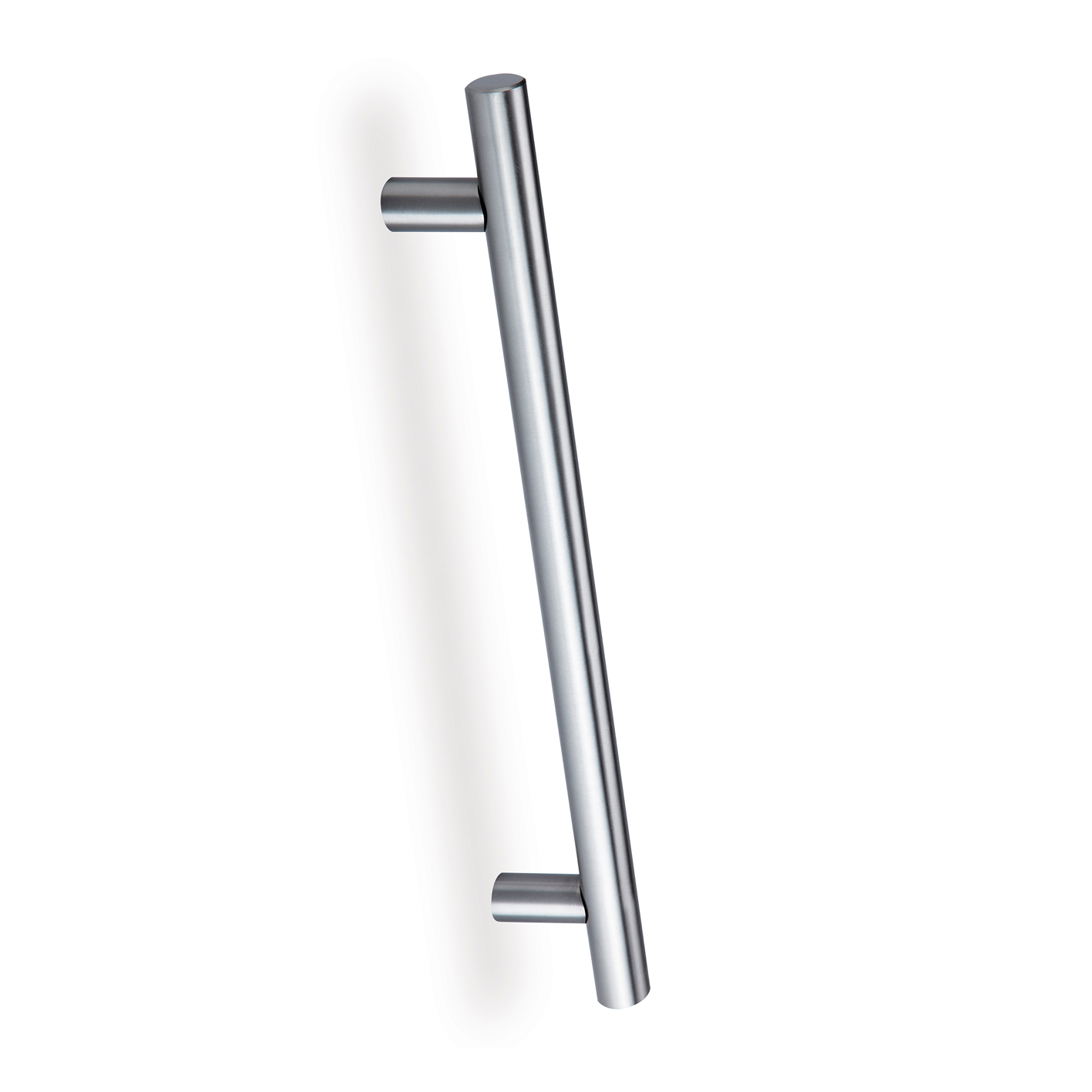 Béquille de tirage ovale 800mm entraxe en acier inoxydable sans rosace pour portes en verre et en bois
