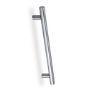 Béquille de tirage ovale 800mm entraxe en acier inoxydable sans rosace pour portes en verre et en bois