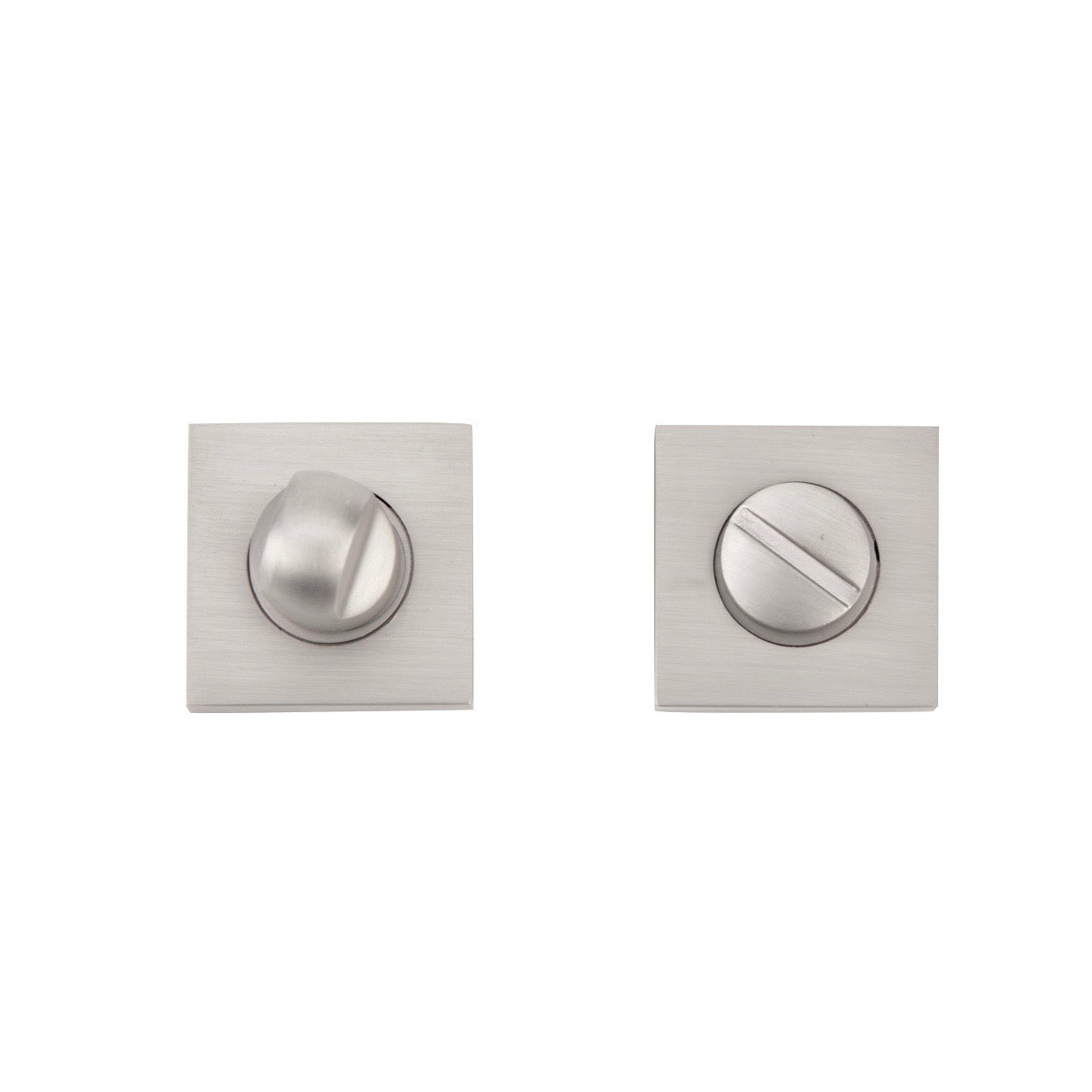 Verrou avec rosace carrée en acier inoxydable de 35 mm