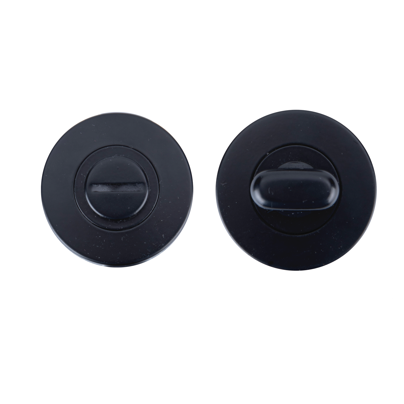 Condamnation Rosette Ronde 50mm en acier inoxydable finition noire