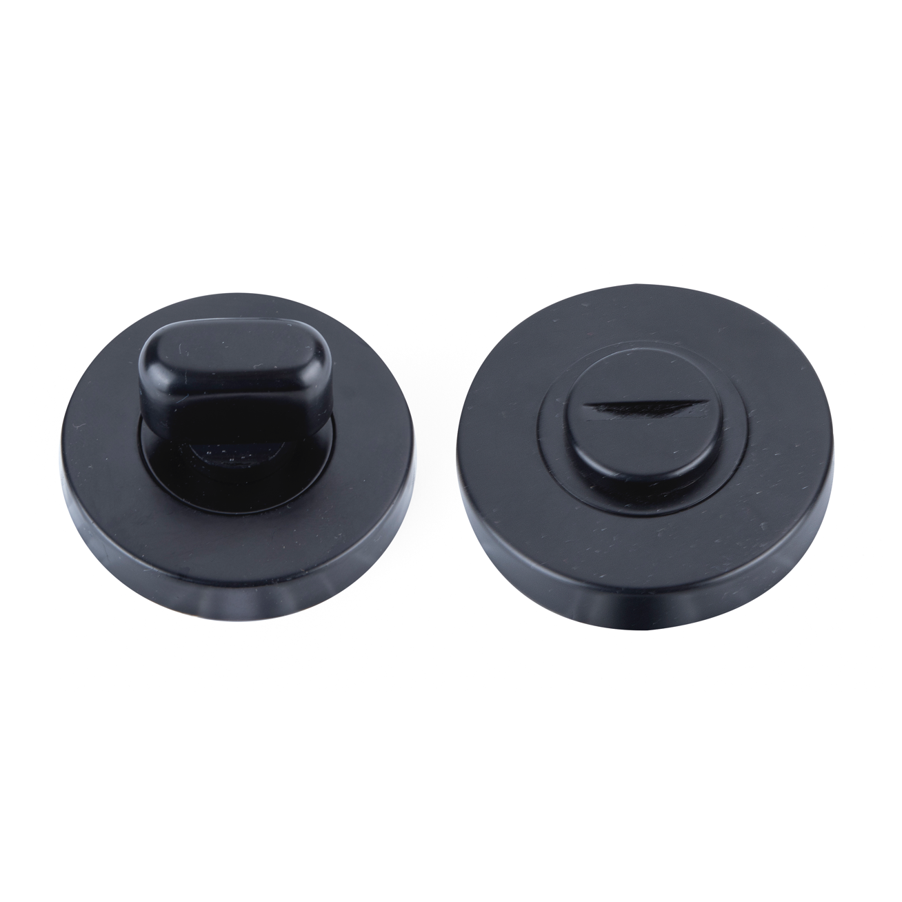 Condamnation Rosette Ronde 50mm en acier inoxydable finition noire