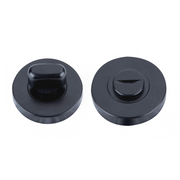 Condamnation Rosette Ronde 50mm en acier inoxydable finition noire