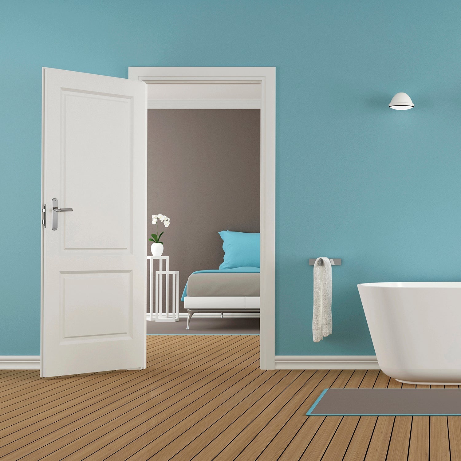 Béquille Plaque Ovale MRS-510 PS en Zamak Laitonné Satiné pour Portes Intérieures