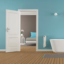 Béquille Plaque Ovale MRS-510 PS en Zamak Laitonné Satiné pour Portes Intérieures