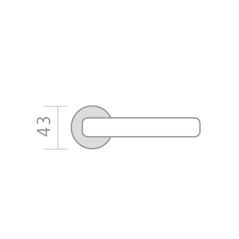Bouton de porte « 2001 » en laiton avec petite rosace ronde dorée brillante