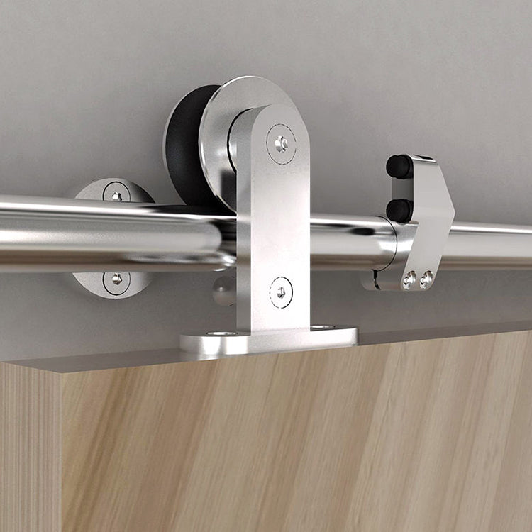 Quincaillerie en acier inoxydable pour porte coulissante extérieure en bois