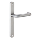 Manilla con placa estrecha de acero inoxidable para puertas 603