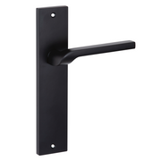 Poignée modèle 559 avec plaque rectangulaire en zamak finition noire pour portes