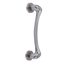 Poignée de porte béquille avant-gardiste en zamak finition nickel satiné modèle 934