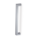 Poignée carrée en acier inoxydable pour bois et verre 250mm entraxe