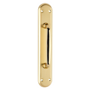 Béquille sur plaque ovale finition or satiné modèle 890 pour portes