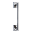 Béquille de porte en aluminium avec rosace carrée, modèle 534