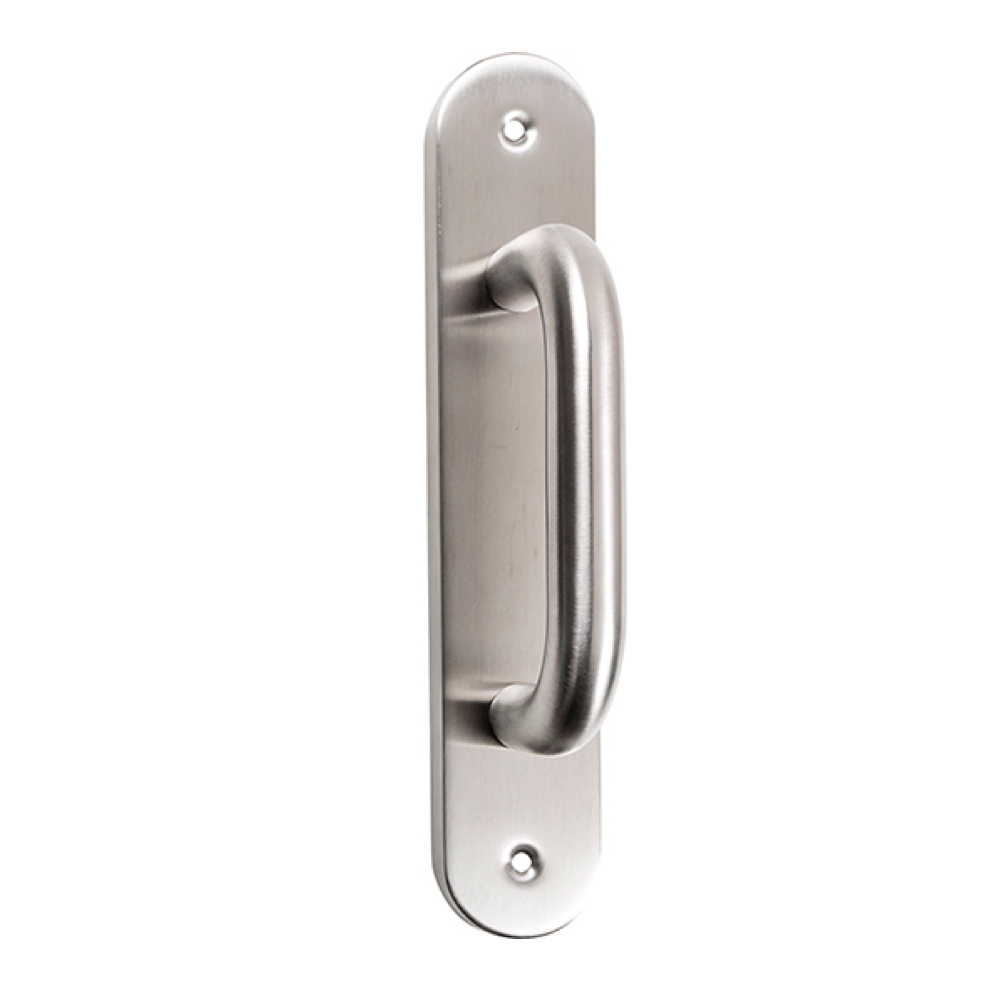 Béquille de porte sur plaque ovale en acier inoxydable modèle 134