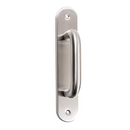 Béquille de porte sur plaque ovale en acier inoxydable modèle 134