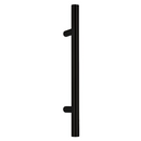 Manillón tubular de Ø30mm 600mm entre ejes y 800 de alto inoxidable negro sin roseta para puertas entrada