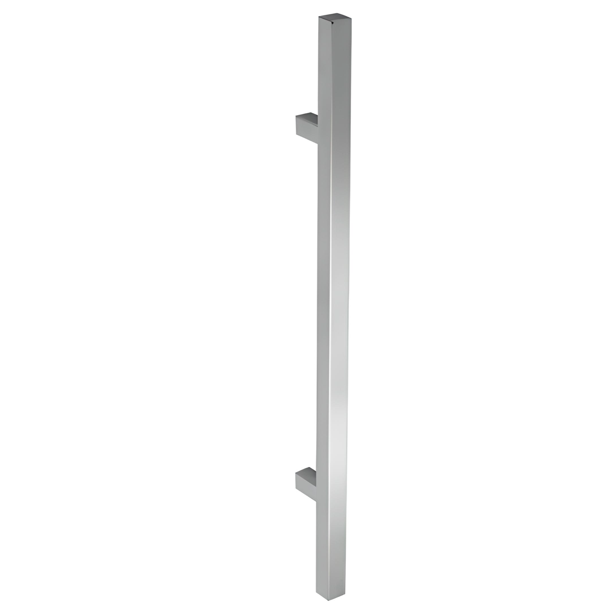 Béquille double carrée en acier inoxydable entraxe 600 mm et épaisseur 32 mm pour bois et verre