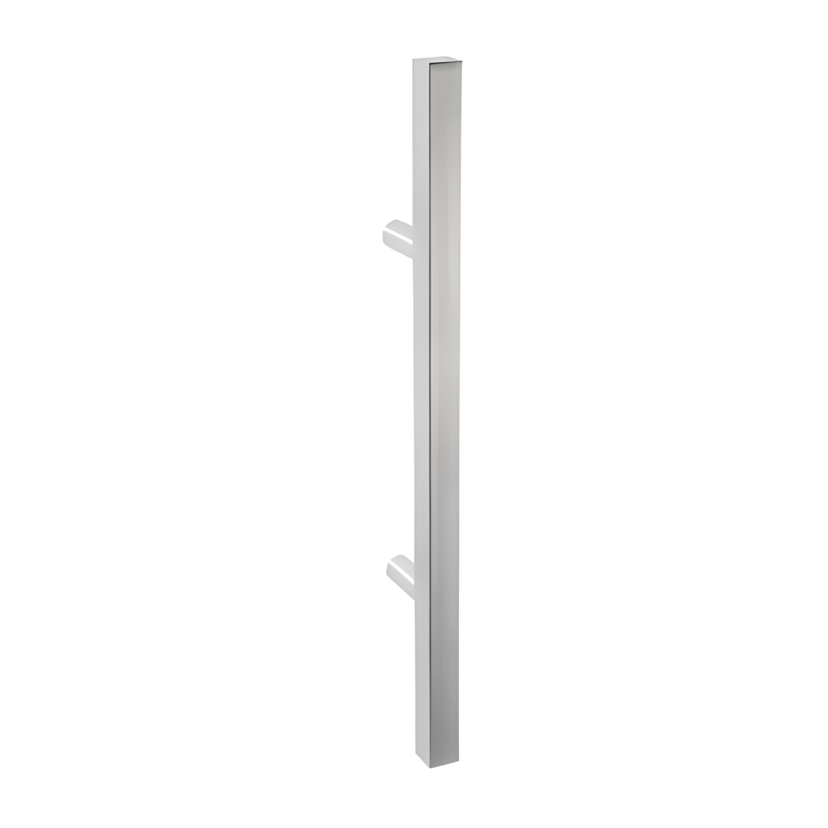 Béquille de tirage carrée en acier inoxydable entraxe 300 mm et épaisseur 25 mm pour bois et verre
