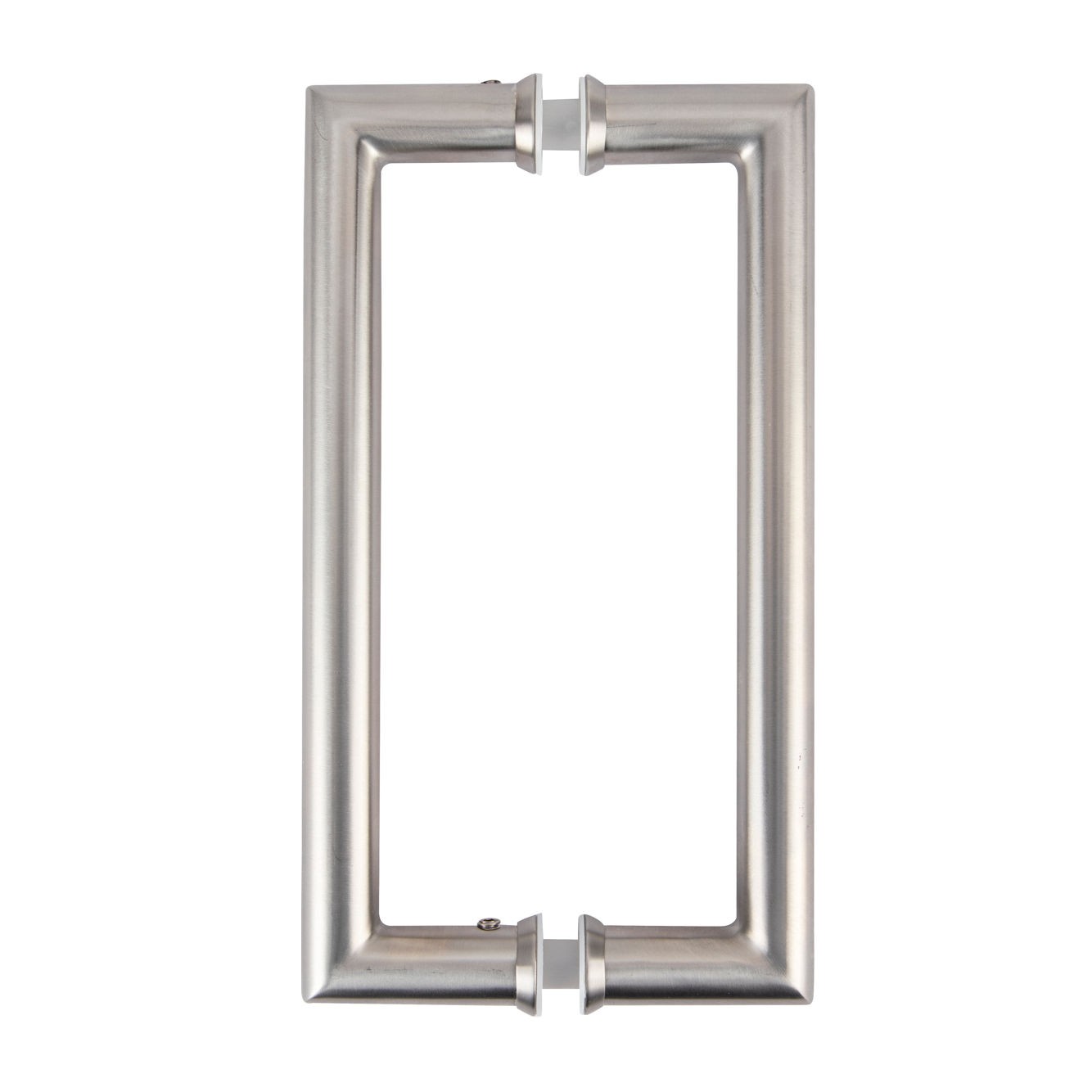 Poignée de tirage à coins droits pour porte en verre/bois de 200 mm de haut ARI120