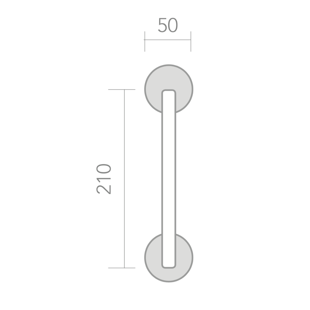Manillon en zamak avec rosace carrée en finition nickel combiné modèle 234