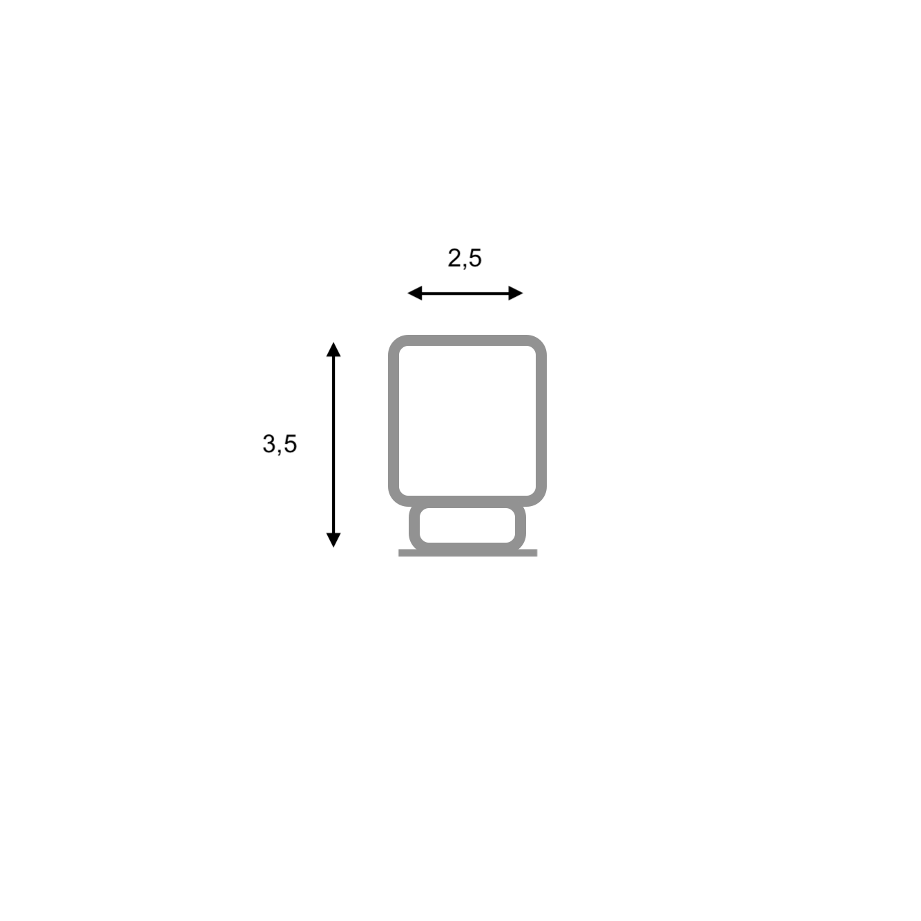 Bouton en acier inoxydable de forme cylindrique et à col pour meubles et armoires
